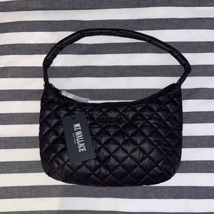 MZ Wallace Black Small Metro Shoulder Bag